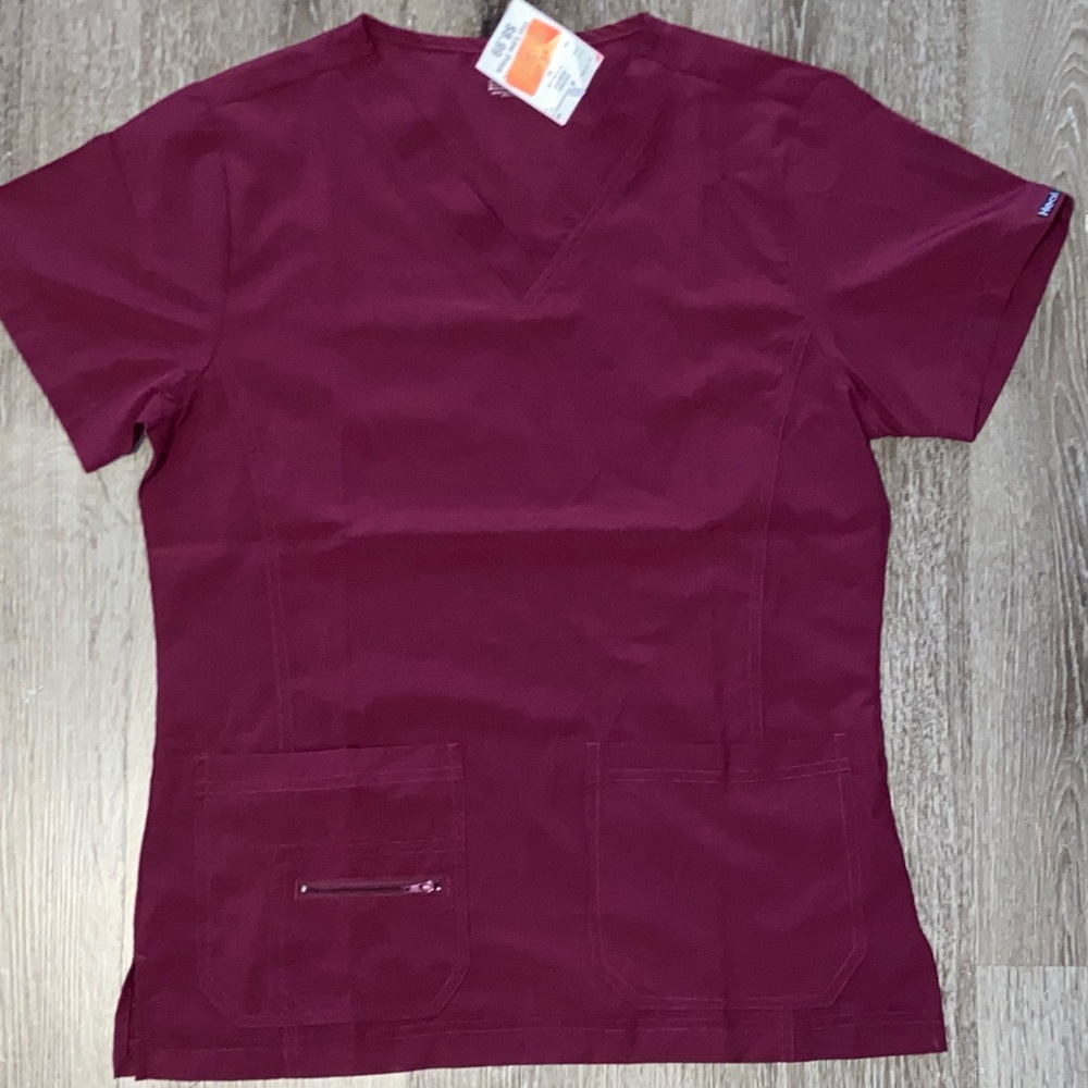 Maroon scrub Top